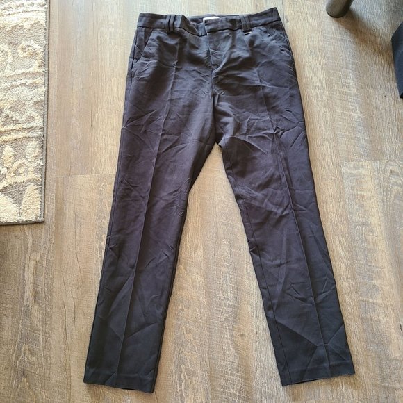 Calvin Klein US Womens Size 6 Black Dress Pants High Rise Ankle Length - Picture 1 of 12